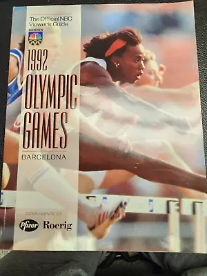 Official NBC Viewer's Guide Magazine - The 1992 Olympic Games Barcelona EX. COND • $10