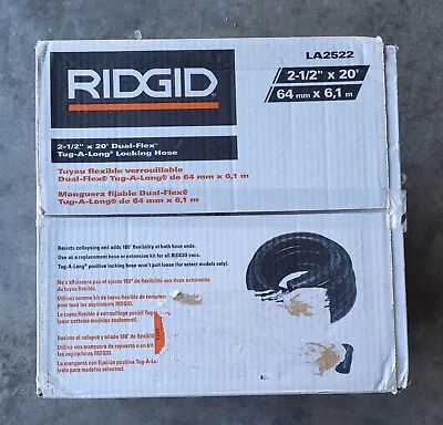 RIGID 2.5  X 20' VACUUM HOSE KIT (LA2522)(New In Box) • $24.95