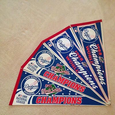 1988 Los Angeles Dodgers Pennants World Series MLB Full Size Vintage 4 Total WS • $49.95