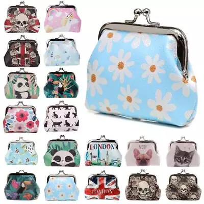 Ladies Girls Kids Small Coin Purse Tic Tac Gothic Skulls Dog Cat Flowers Unicorn • £4.95