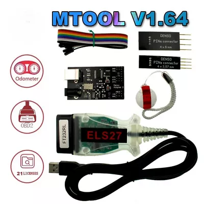 V1.64 Rollback Programmer Mileage KM Adjustment Software Dongle Denso Adapter • $197.69