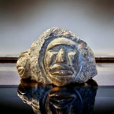 Inuit Eskimo Carving Sculpture In Stone Signed  • £100