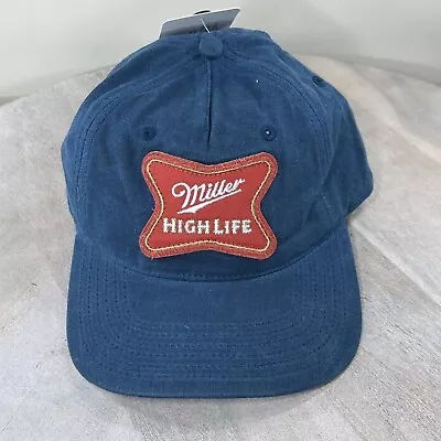 Miller High Life Beer Mad Engine Hat Trucker Snapback Blue Red Patch Logo Cap • $17.50