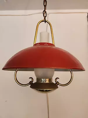 Vintage Moe Ceiling Light Fixture Mid Century Chandelier Lamp • $119.95