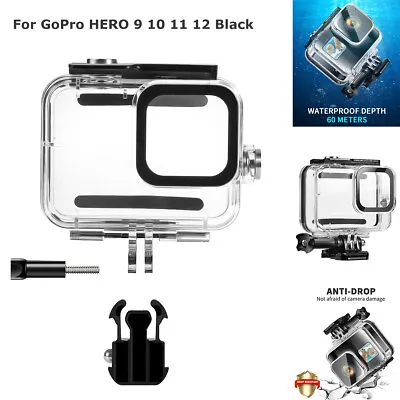 For GoPro HERO 12 11 10 9 Black Waterproof Diving Underwater Housing Case Cover • $14.99