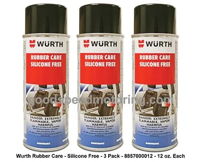 Wurth Rubber Care - Silicone Free - 8857000012 - 3 Pack • $75.99