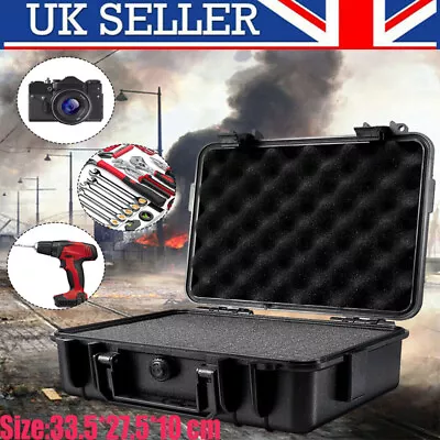 Big Waterproof Travel Flight Hard Carry Case Foam Camera Storage Box Protective • £24.19