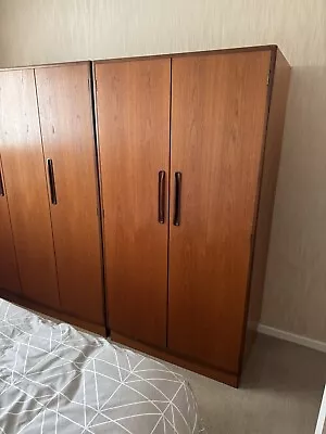 Vintage G-Plan Teak Fresco 2 Door Mid-century Wardrobe • £100