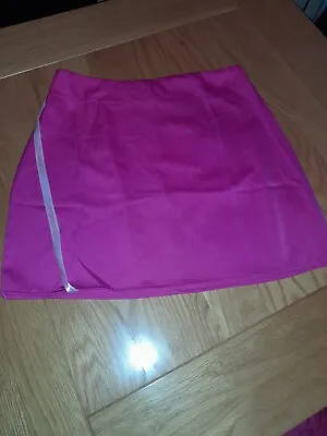 Size 14 Sexy Hot Pink Satin Skirt New Tags By Misguided £5 • £5