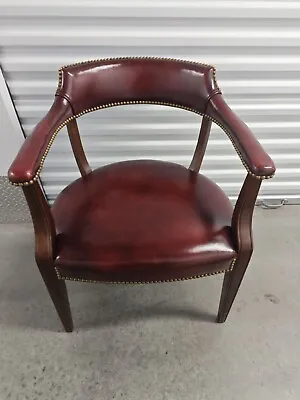 Hickory Chair Co.  Mahogany Library Armchair • $199.99