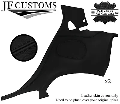 Black Stitch Leather 2x Rear Door Card Covers For Mazda Rx7 Fd3s 91-02 Design 2 • $518.47