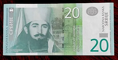 SERBIA 20 DINARA 2006 AU Banknote World Paper Money FREE SHIPPING!!!! USA SELLER • $3.50