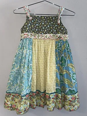 Matilda Jane Swiss Miss Paneled Knot Dress Girls EUC Serendipity Size 8 • $15.95