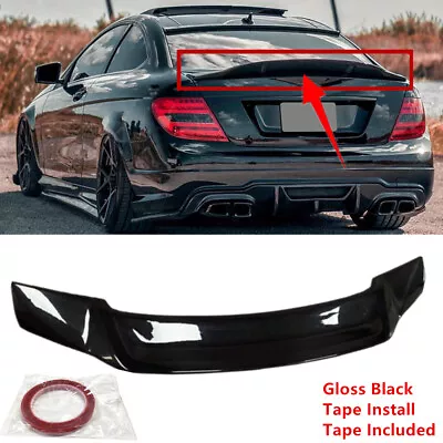 Fit For Mercedes C Class W204 C300 C200 C350 Rear Trunk Lip Spoiler Wing R Style • $58.76