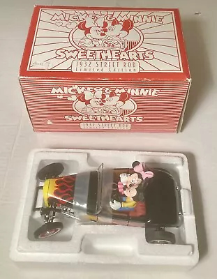 Mickey And Minnie Mouse Sweethearts 1932 Ford Street Rod Limited 4500 With Box • $44.95