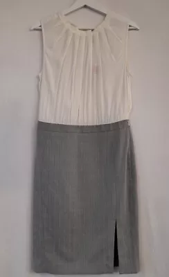 BNWT Ladies MANGO Cream & Grey Dress Suit Size UK 10 - CG H27 • £8.99