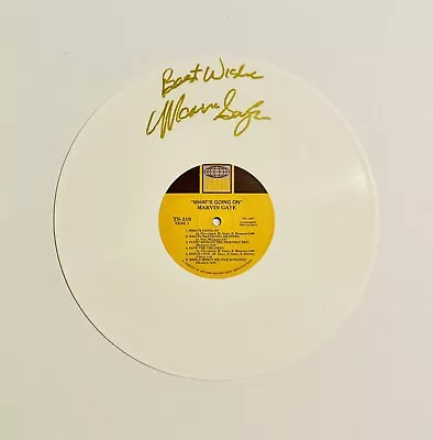 Marvin Gaye What’s Going On Autographed White Vinyl Record Limited Edition • £70