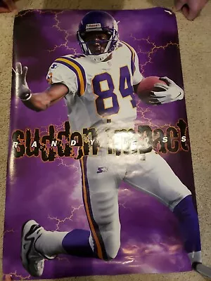 Costacos Brothers Randy Moss (Moss Impact) Minnesota Vikings Poster ) 23x35in • $44.99