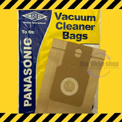 5x Panasonic Hoover Bags MCE-3001 MCE-3002 AMC8F96W2000 Upright Vacuum Cleaner • £4.95