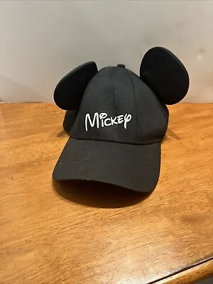 Disney Mickey Mouse Ears Baseball Hat One Size Snapback Adjustable • $10.98