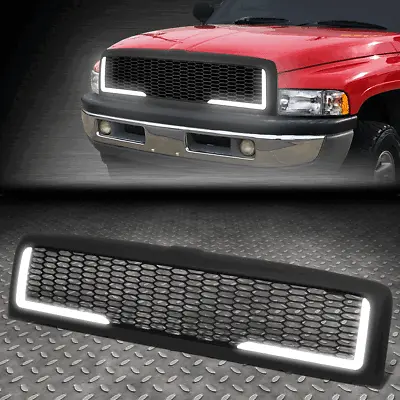 [led Drl]for 94-02 Ram 1500 2500 3500 Honeycomb Mesh Front Bumper Grille Grill • $106.88