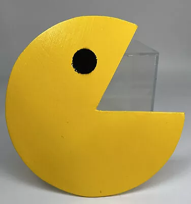 Vintage Pac-Man Handmade Wood Sign Wall Hanging Man Cave Game Room 1980s 8” • $12.80