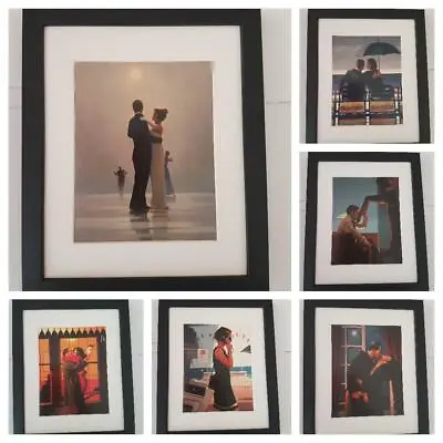Jack Vettriano FRAMED Art Print 3CM Matt Black Frame 30cm X 25cm -FULL RANGE!! • £18.95