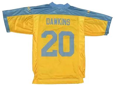 Vintage Brian Dawkins Philadelphia Eagles Reebok 2007 Blue Yellow #20 Jersey S • $134.99