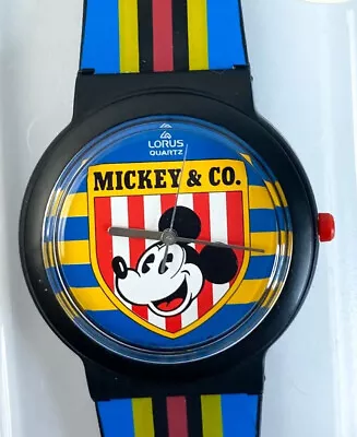 LORUS Mickey Mouse Kids Watch Quartz V515-6A20 Plastic New • $35