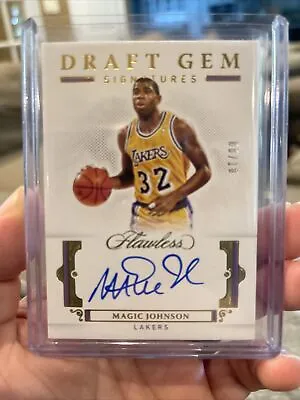 2020-21 Panini Flawless Draft Gem Signatures Magic Johnson Auto Gold 08/10 🏀🔥 • $799