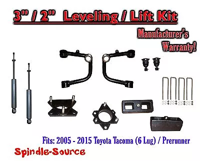 3  / 2  Lift Kit  + TUBULAR Upper Arms + SHOCKS Fits 2005 - 2021 Toyota Tacoma • $373.40