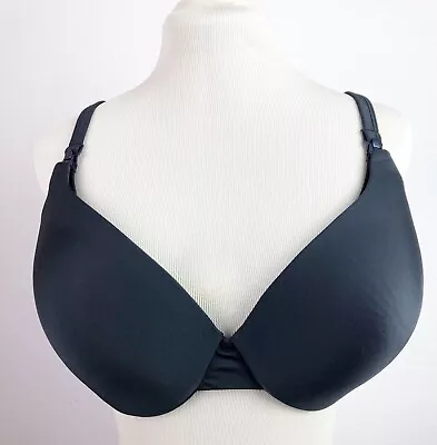 La Leche League Nursing Bra 40DD/E Padded Underwire Black 3 Hook Maternity EUC • $11.97