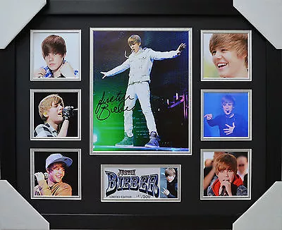 Justin Bieber Signed And Framed Limited Edition • $105.60