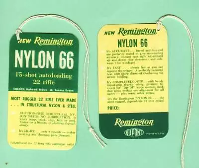 Remington Model Nylon 66 Factory Hang Tag Reproduction • $5.85