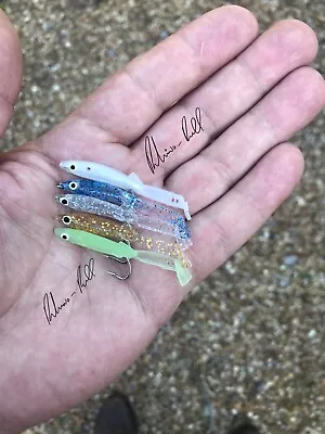 5 Savage Saltwater Sandeel Lures Bass Wrasse Cod Pollock Sea Fishing Tackle Gear • £4.44