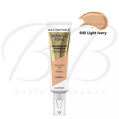 MAX FACTOR Miracle Pure Skin Long-Lasting Foundation SPF 30 30ml *CHOOSE SHADE* • £8.79