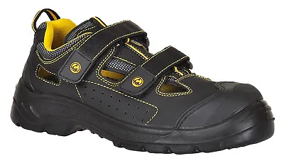 Portwest Compositelite ESD Tagus Sandal S1P Safety Shoes Toe Cap Warm FC04 • £38.35