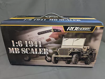 FMS ROCHobby 1/6 1941 MB Scaler Willys Jeep RC Crawler 4WD Brushed RTR - NEW • $329.95