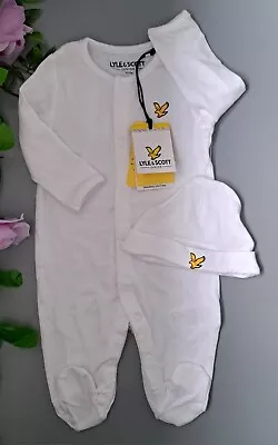 Baby Boy Girl Unisex 0-3 Months BNWT Lyle & Scott Sleepsuit Set • £5