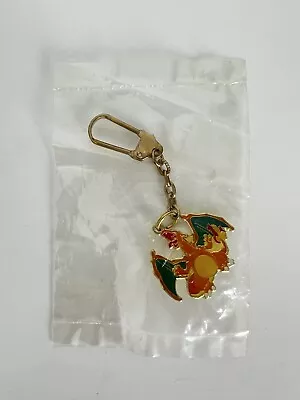 POKEMON Charizard Roar Vintage Nintendo Metal Enamel Keyring Keychain Charm • $16.90