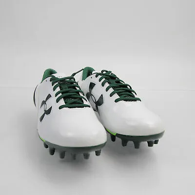 Under Armour Spotlight Football Cleat Men's White/Dark Green New Without Box • $37.50