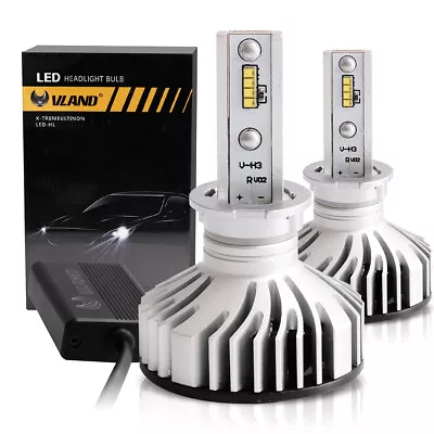 2x H3 LED Headlight Bulbs Conversion Kit Fog Lights 12000LM 6500K White DRL Lamp • $9.99