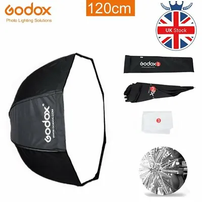 Godox 120cm 47in Portable Umbrella Softbox Brolly Reflector For Speedlight Flash • £23.99