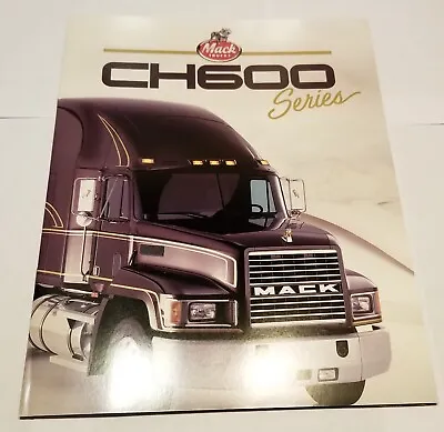 1988 Mack Trucks CH600 Series Sales Brochure Bulldog Semi Truck Vintage • $16