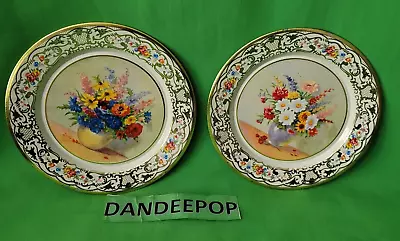 2 Vintage Daher Decorated Ware Tin Metal Plates Made In Holland 8  • $19.99