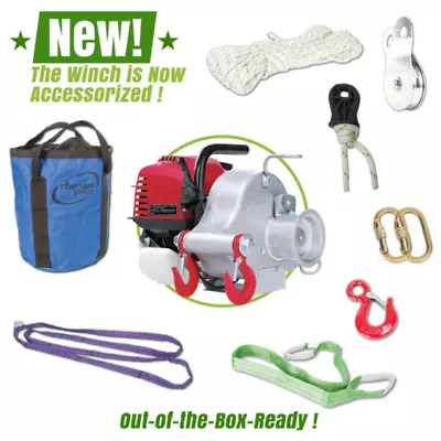 Portable Winch PCW3000-A Gas-Powered Pulling Winch Honda GX35 • $1386.95