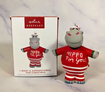2023 I Want A Hippopotamus For Christmas Magic Sound Hallmark Keepsake Ornament • $18.99