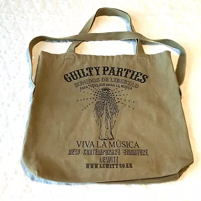 Guilty Parties Canvas Tote 16” X 14” X 4” Sound Of Freedom Viva La Musica Rare! • $19.99