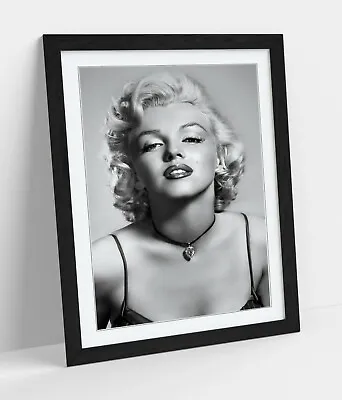 £9.99 • Buy Marilyn Monroe Portrait -art Framed Poster Picture Print Artwork- Black & White