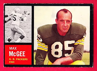 1962 TOPPS #67 MAX McGEE PACKERS SP • $15